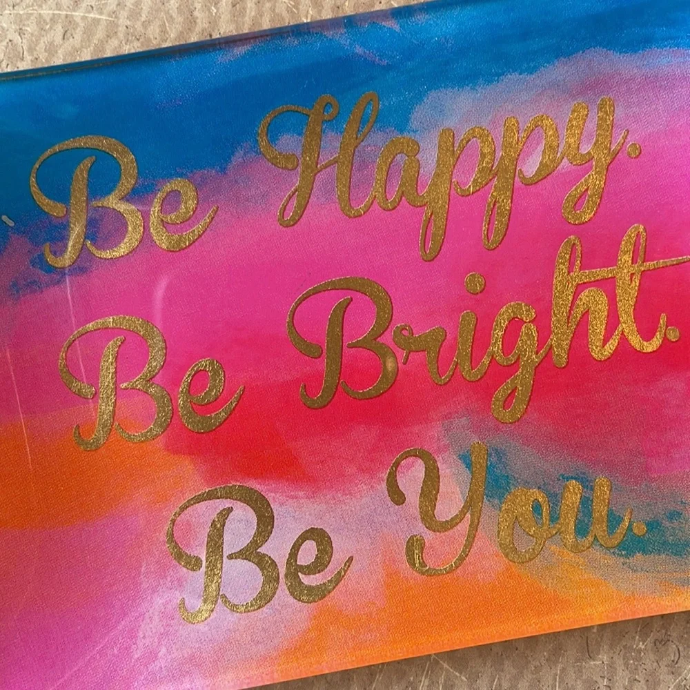 Francesca’s Be Happy Be Bright Be You Glass Tray